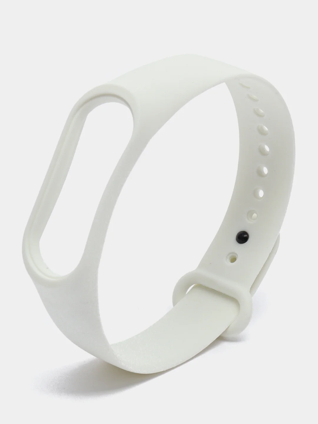 Молочный силиконовый ремешок для фитнес браслета Xiaomi Mi Band 4, Mi Band 3