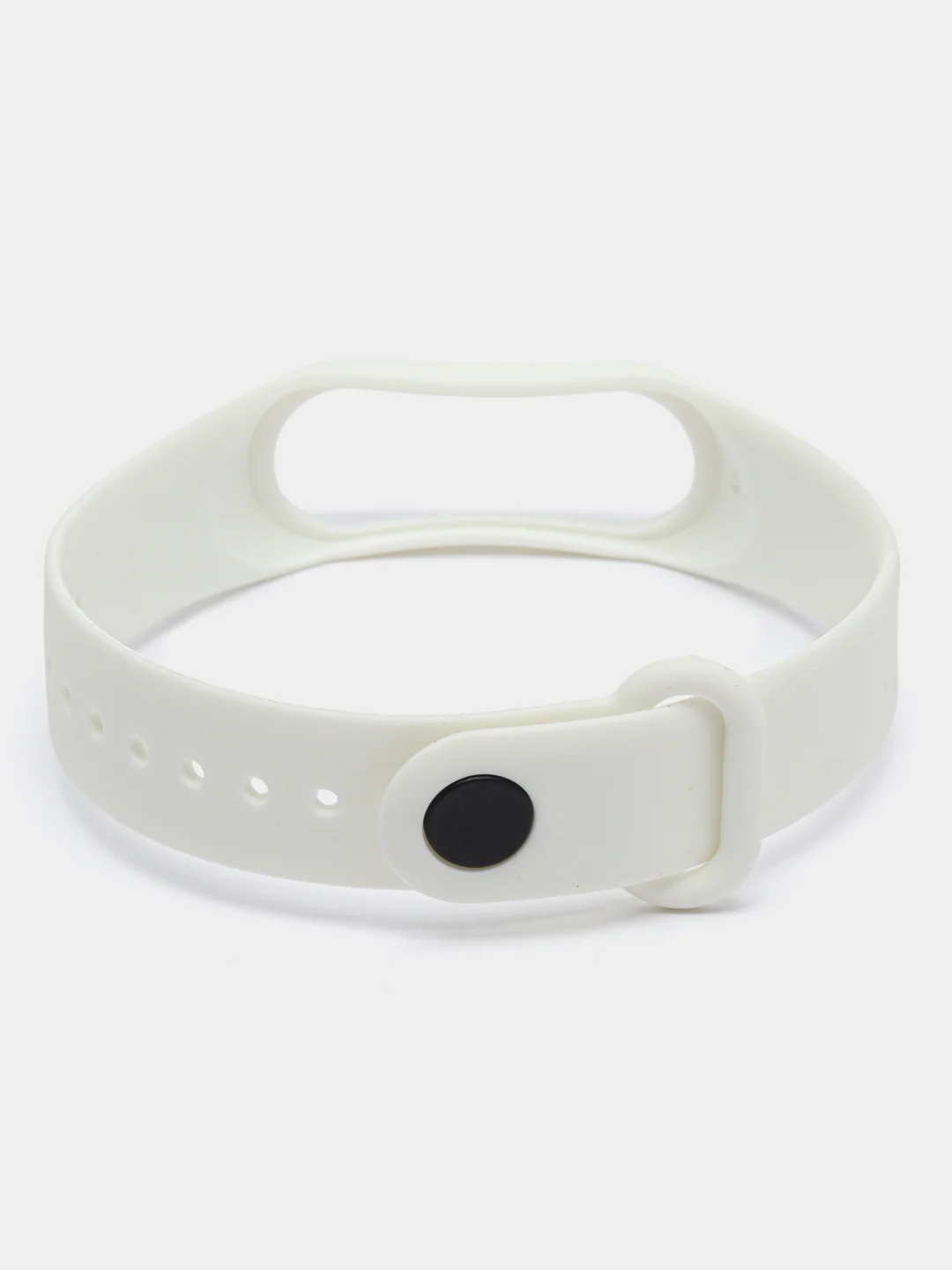 Молочный силиконовый ремешок для фитнес браслета Xiaomi Mi Band 4, Mi Band 3