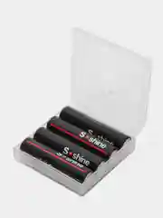 Черный батарейки аккумуляторные ААA Soshine 1,5V 600 mWh / 400 mAh со встроенным Type-C ЗУ