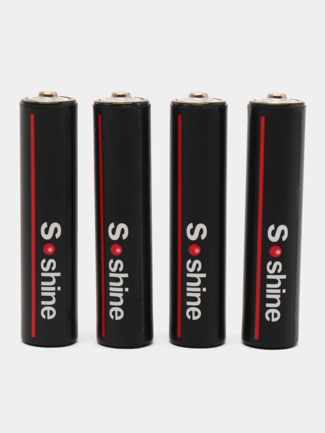 Черный батарейки аккумуляторные ААA Soshine 1,5V 600 mWh / 400 mAh со встроенным Type-C ЗУ