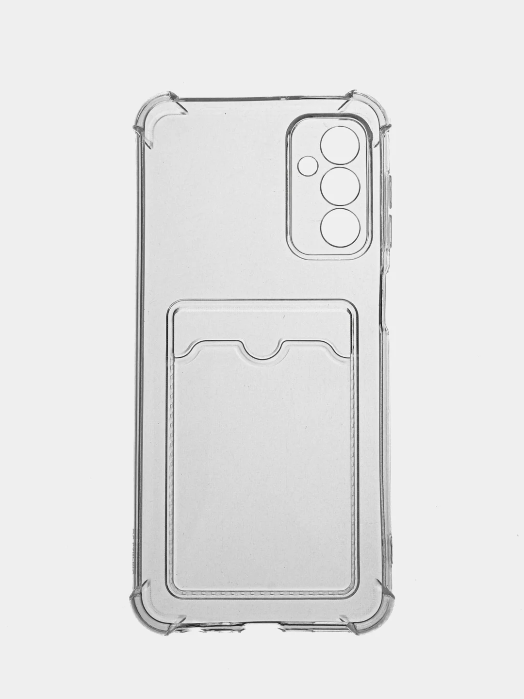 Прозрачный чехол противоударный Samsung M13 4G / M23 5G / F23 5G прозрачный, с карманом для карты