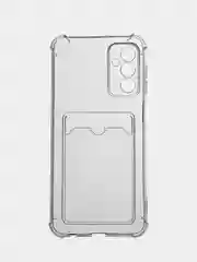 Прозрачный чехол противоударный Samsung M13 4G / M23 5G / F23 5G прозрачный, с карманом для карты