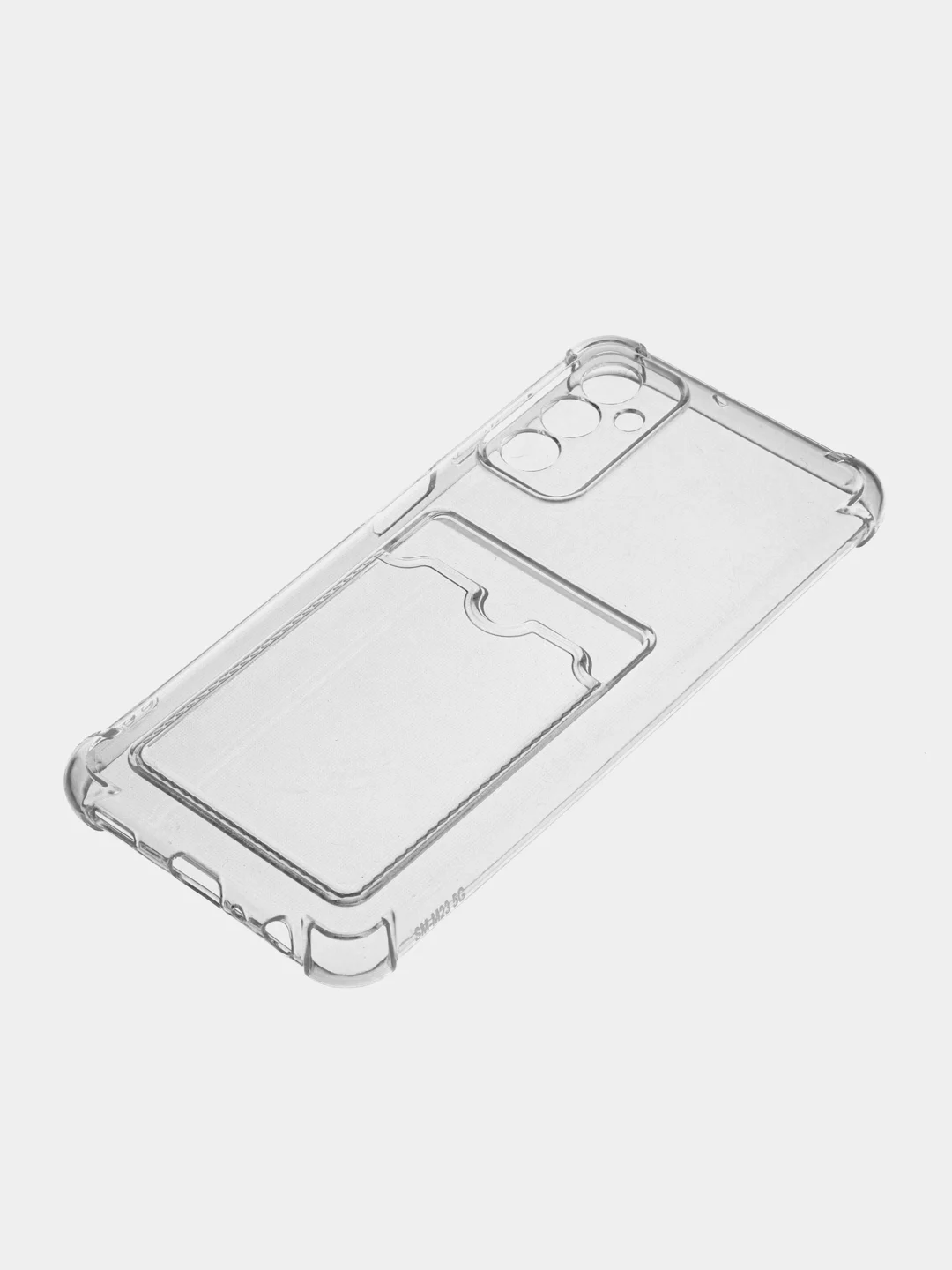 Прозрачный чехол противоударный Samsung M13 4G / M23 5G / F23 5G прозрачный, с карманом для карты