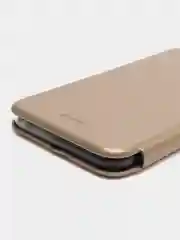 Золотой чехол-книжка для iPhone 11, Айфон 11, экокожа