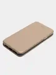 Золотой чехол-книжка для iPhone 11, Айфон 11, экокожа
