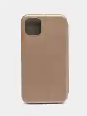 Золотой чехол-книжка для iPhone 11, Айфон 11, экокожа