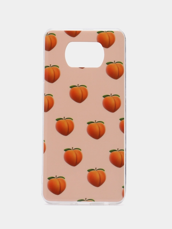 Накладка для Xiaomi Poco X3 акриловая с рисунком "Абрикос" арт. 0960