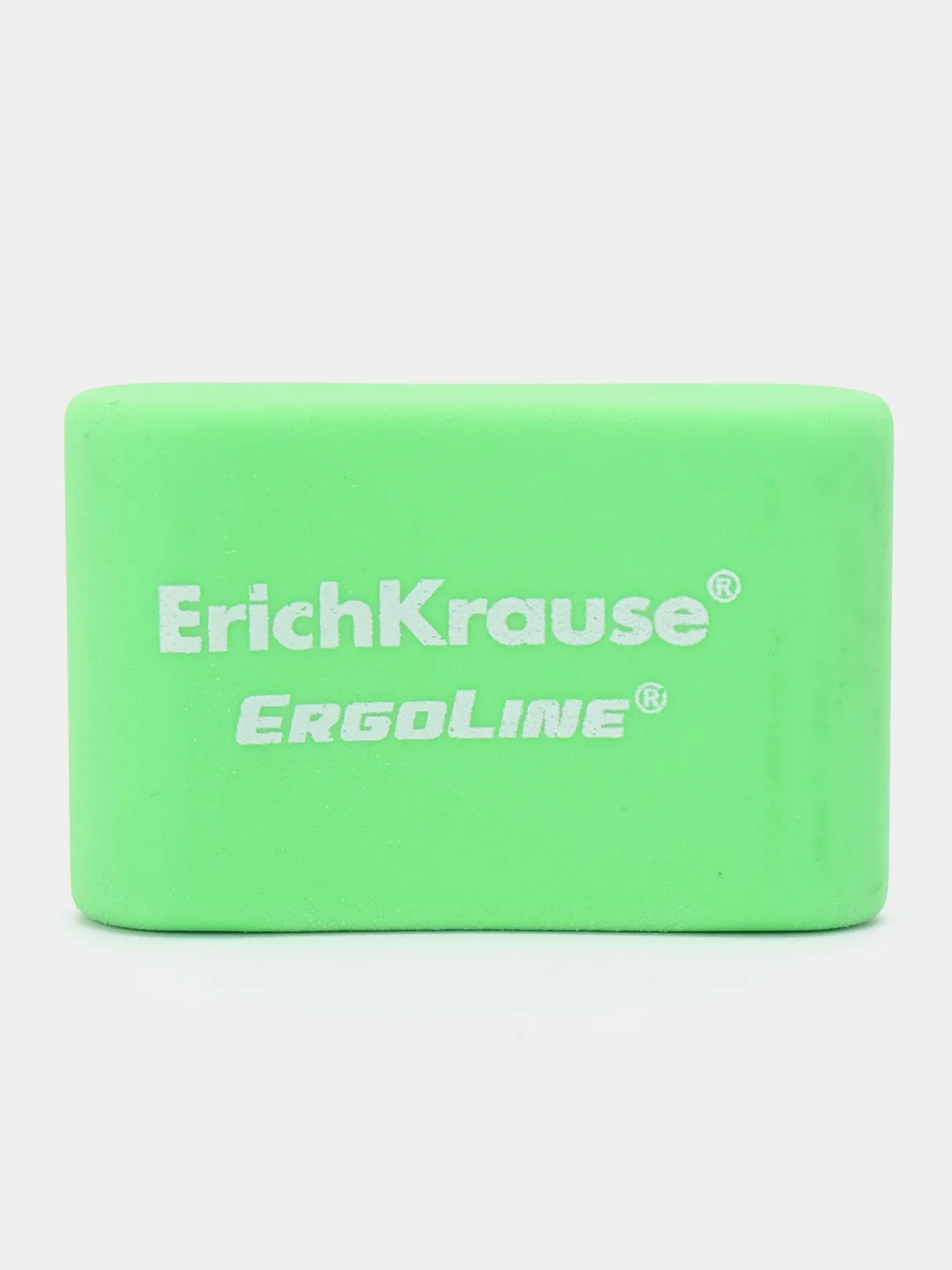 Салатовый ластик ErichKrause ErgoLine Pillow, 33 х 21 х 8 мм, мягкий, гипоаллергенный
