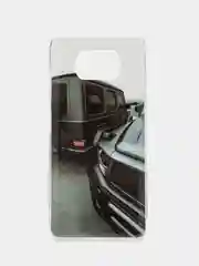 Накладка для Xiaomi Poco X3 акриловая с рисунком "Авто", арт. 0960