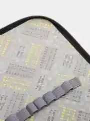 Оливковый пенал школьный, 2 отделения
