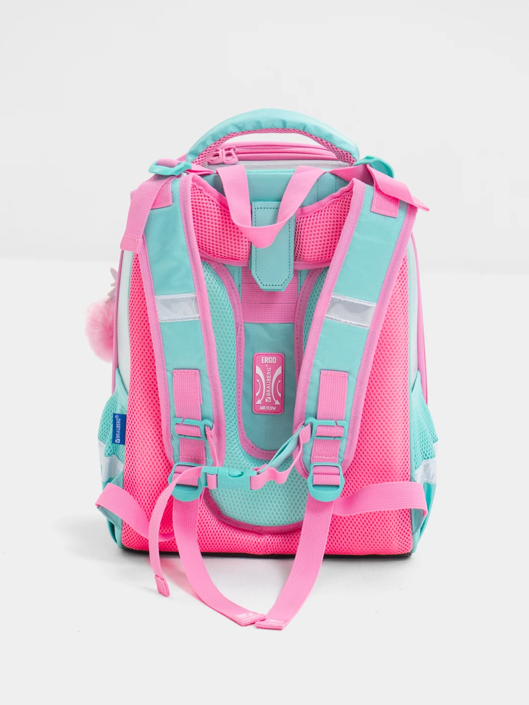 Рюкзак школьный Brauberg Shiny, 2 отделения, с брелком, Magic unicorn, 38х28х14 см, 270694
