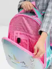 Рюкзак школьный Brauberg Shiny, 2 отделения, с брелком, Magic unicorn, 38х28х14 см, 270694