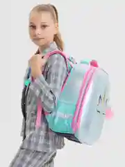 Рюкзак школьный Brauberg Shiny, 2 отделения, с брелком, Magic unicorn, 38х28х14 см, 270694
