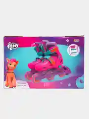 Детские раздвижные роликовые коньки "My little pony", 31-34, в подарочной коробке