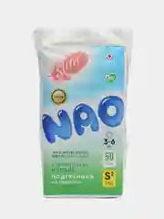 Подгузники NAO 2 размер S, для новорожденных, тонкие 3-6 кг, 50 шт