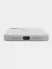 Белый чехол стеклянный для iPhone (Айфон) 11 с защитой камеры