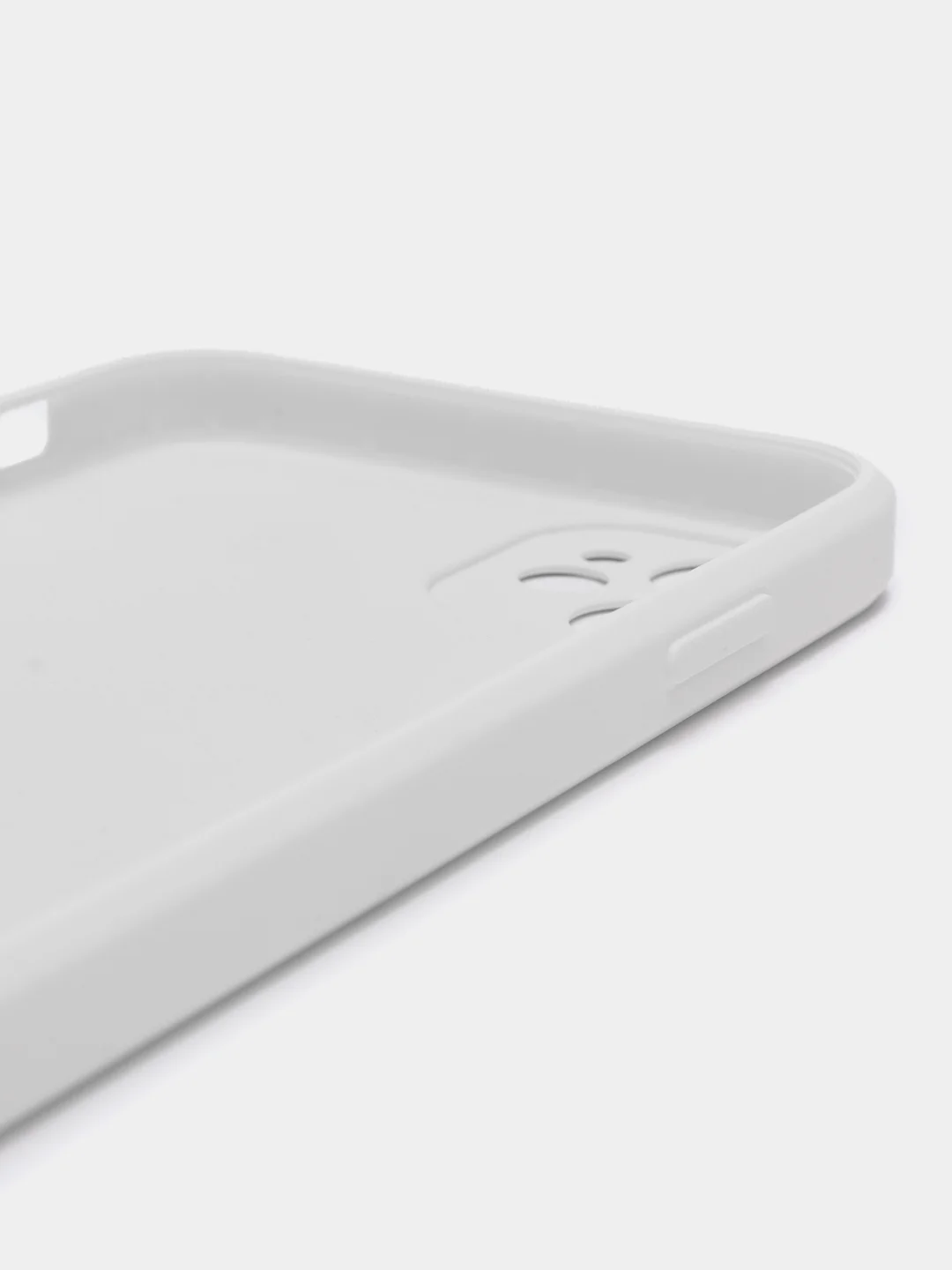 Белый чехол стеклянный для iPhone (Айфон) 11 с защитой камеры