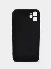 Черный чехол стеклянный для iPhone (Айфон) 11 с защитой камеры