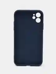 Темно-синий чехол стеклянный для iPhone (Айфон) 11 с защитой камеры