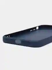 Темно-синий чехол стеклянный для iPhone (Айфон) 11 с защитой камеры
