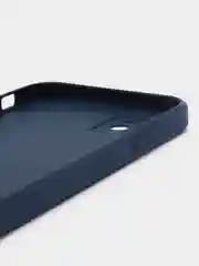 Темно-синий чехол стеклянный для iPhone (Айфон) 11 с защитой камеры