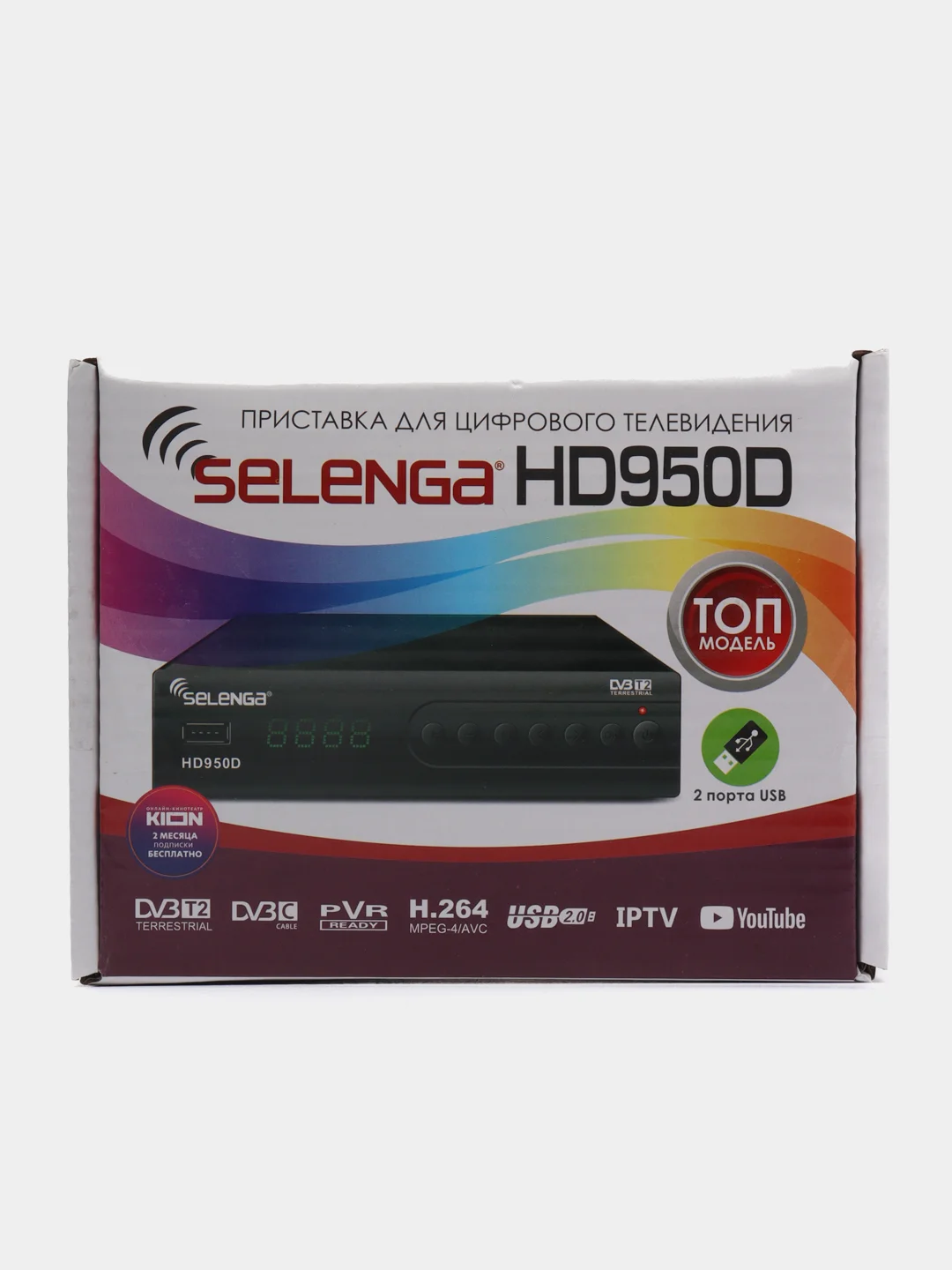 Приставка-ресивер для цифрового TV DVB-T2 Selenga HD950D