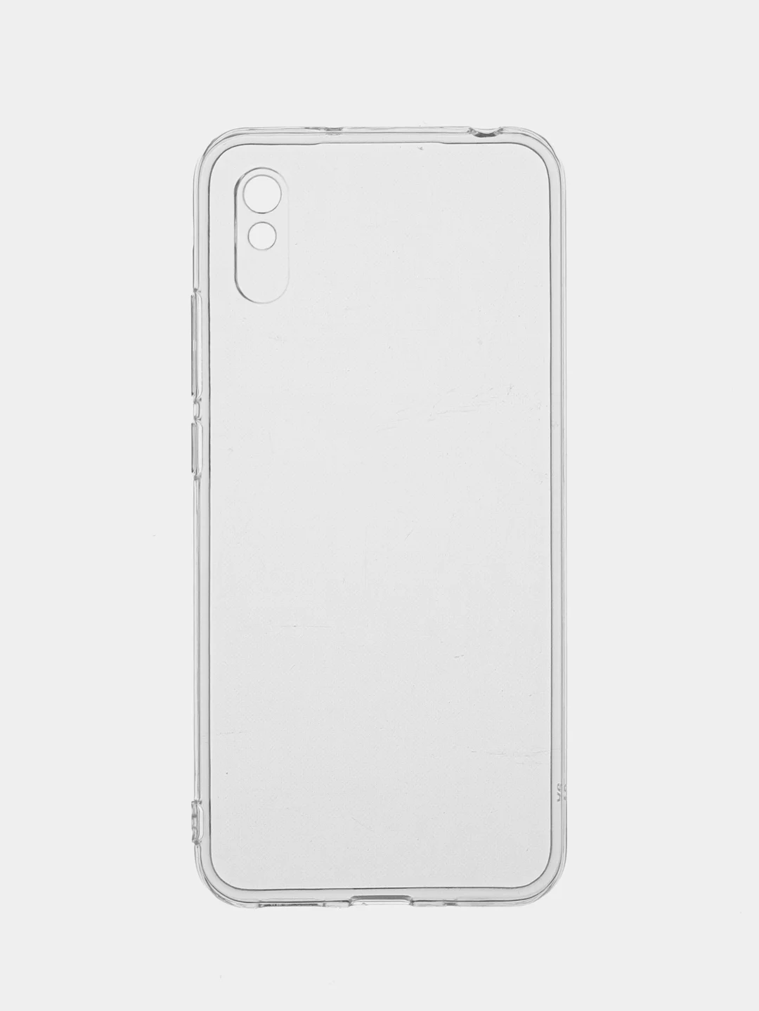 Серый металлик силиконовый чехол для Xiaomi Redmi 9A (Сяоми Редми 9А), прозрачный