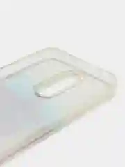 Синий силиконовый чехол с жидкими блестками для Xiaomi Redmi 8
