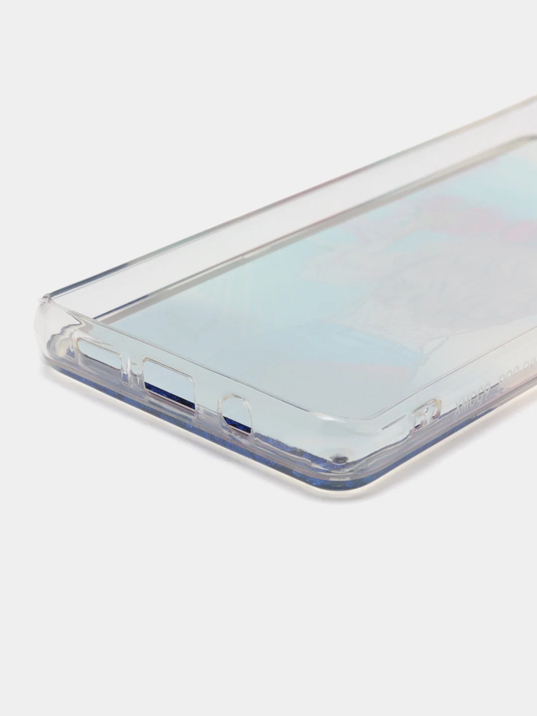 Синий жидкий чехол с переливающейся жидкостью для Xiaomi Mi Note 10 Pro