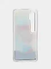 Синий жидкий чехол с переливающейся жидкостью для Xiaomi Mi Note 10 Pro