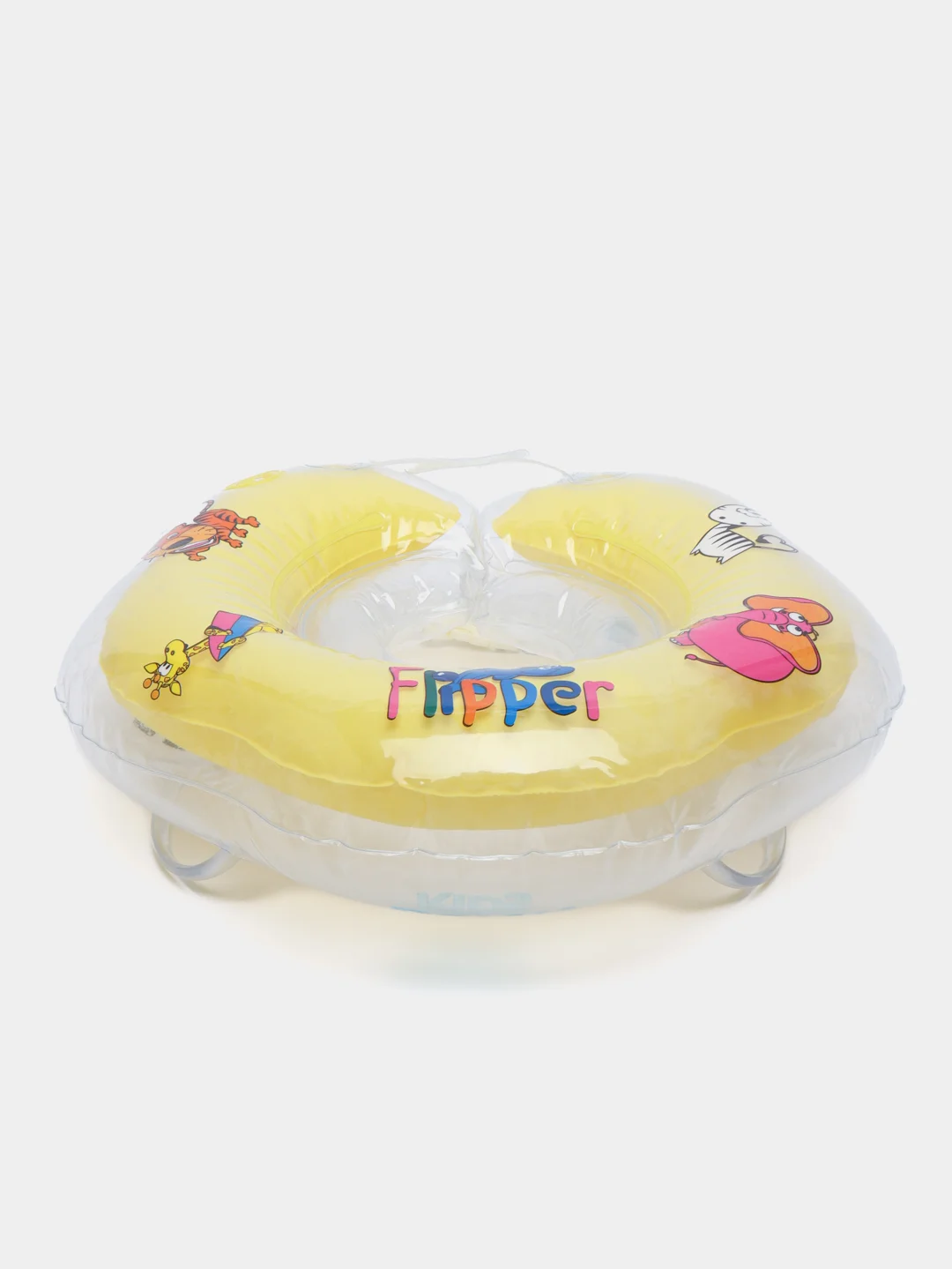 Желтый круг надувной, для новорожденных, на шею, Flipper FL001