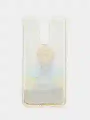 Золотой силиконовый чехол с жидкими блестками для Xiaomi Redmi 8
