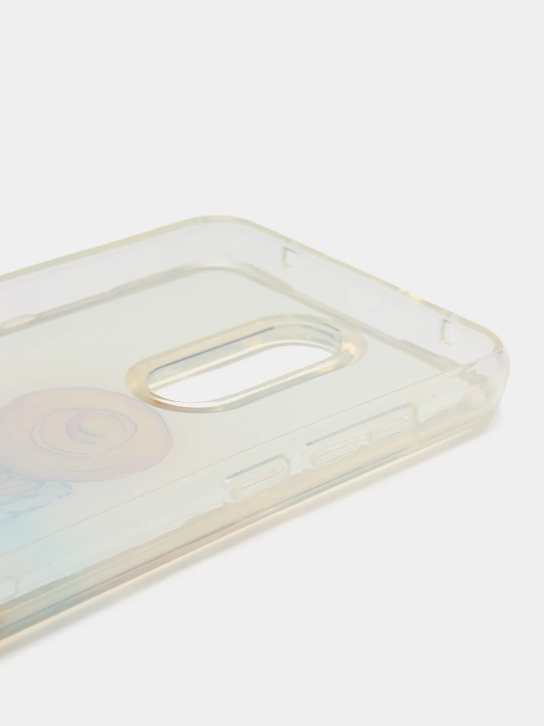 Золотой силиконовый чехол с жидкими блестками для Xiaomi Redmi 8