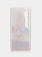 Фиолетовый жидкий чехол с переливающейся жидкостью для Xiaomi Mi Note 10 Pro