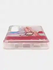 Фиолетовый жидкий чехол с переливающейся жидкостью для Xiaomi Mi Note 10 Pro