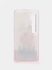 Золотой жидкий чехол с переливающейся жидкостью для Xiaomi Mi Note 10 Pro