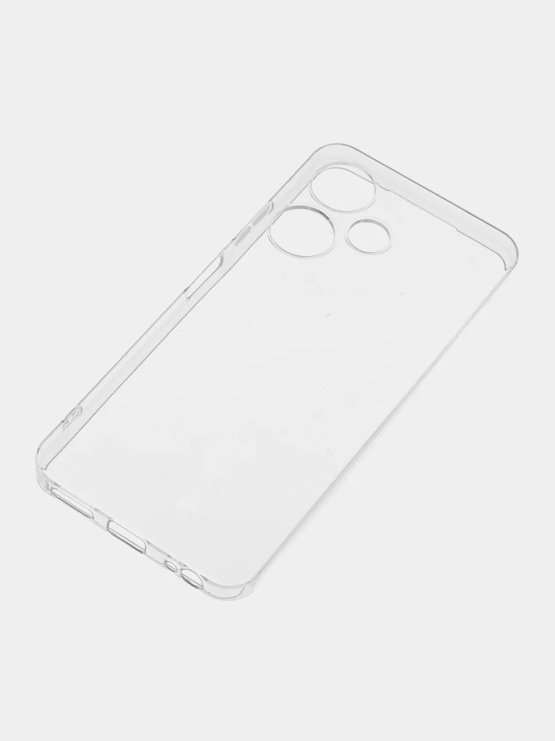 Прозрачный силиконовый чехол BROSCORP для Infinix Hot 30i / 30i NFC с защитой камер и от прилипания