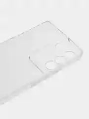 Прозрачный чехол для Vivo V27e силиконовый ROSCO прозрачный с бортиком, защитой камер и от прилипания