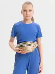 Золотой сумка на пояс, плечо, бананка, поясная сумка для девочки