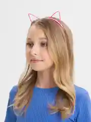 Розовый ободок "Ушки кота"