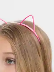 Розовый ободок "Ушки кота"