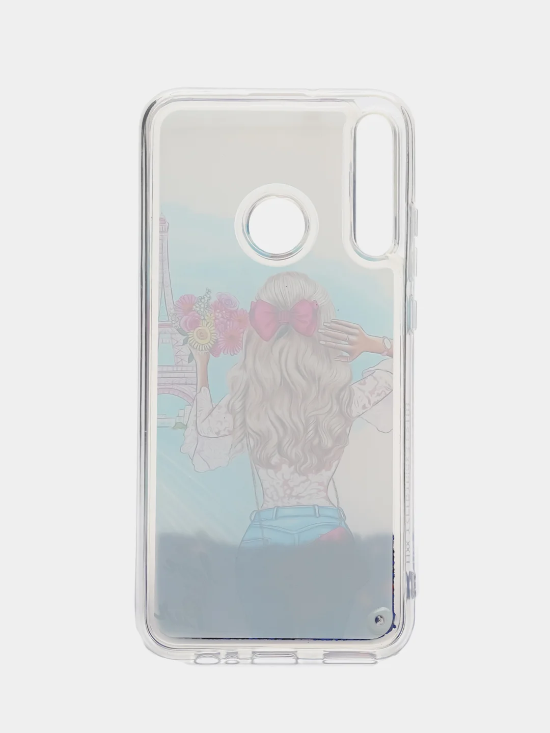 Синий чехол силиконовый на cмартфон Huawei P40 Lite