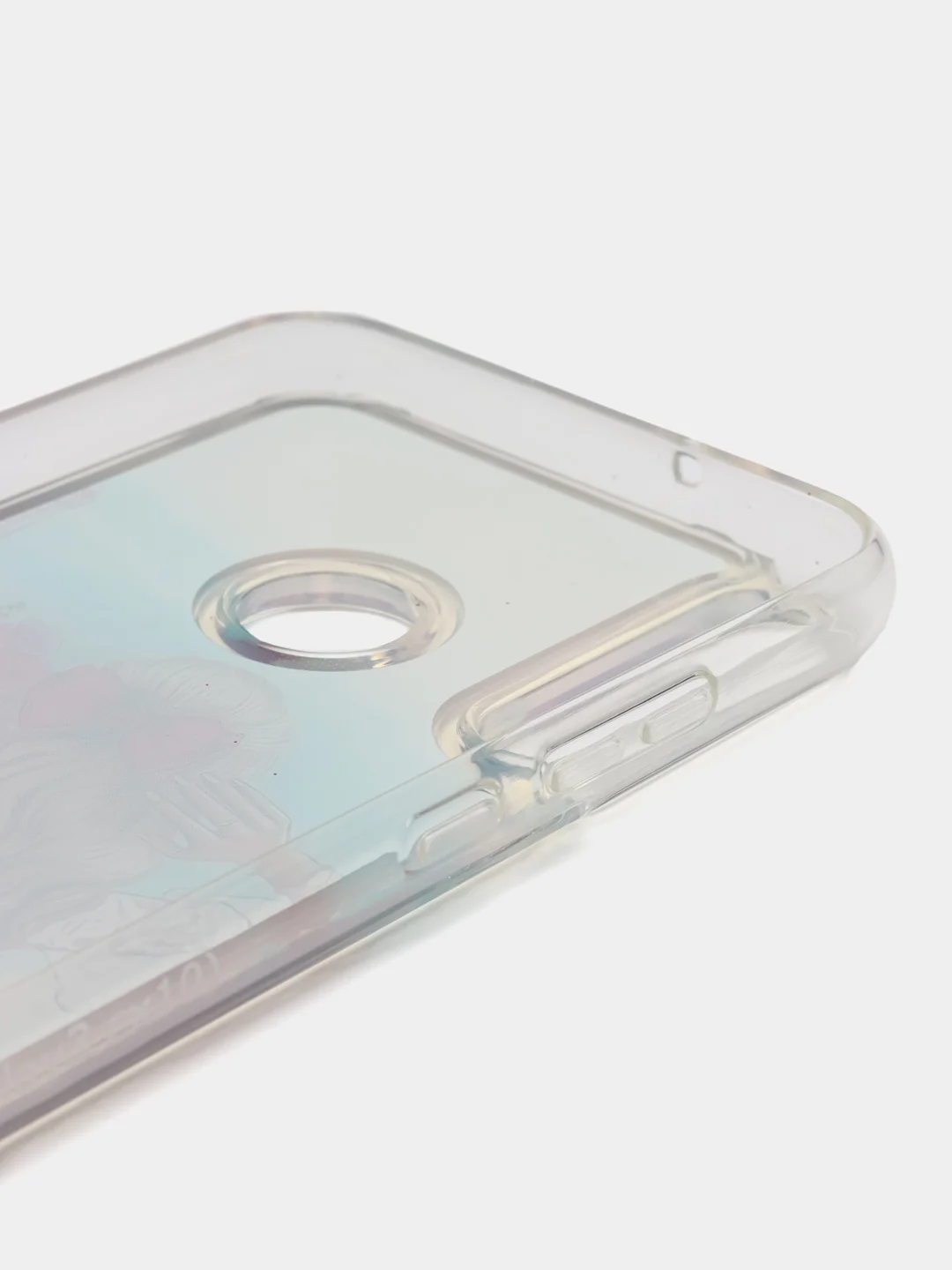 Синий чехол силиконовый на cмартфон Huawei P40 Lite