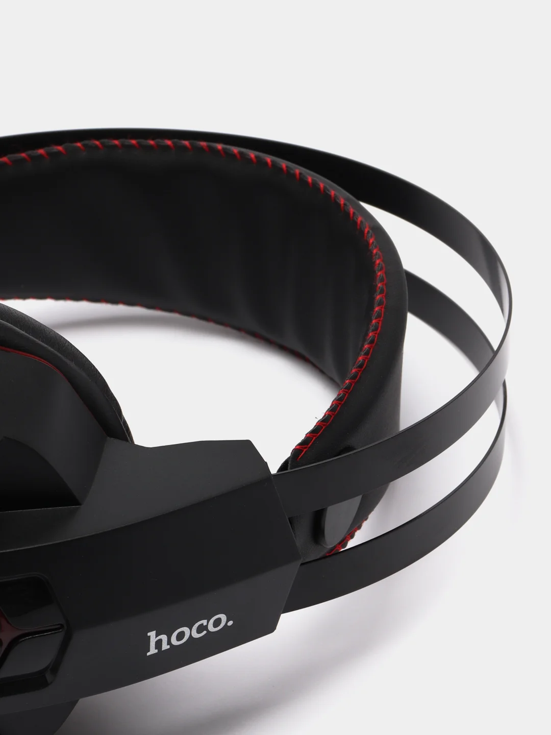 Красный игровые проводные наушники Hoco W102 Cool tour, полноразмерные, с микрофоном