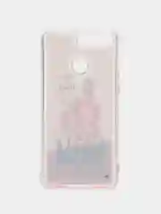Вишнёвый чехол силиконовый на cмартфон Huawei Y6 (2018)