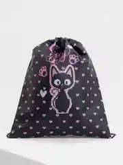 Сумка мешок для сменной обуви Brauberg Kids, с петлей, 42х34 см, Amazed cat, 271629