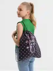 Сумка мешок для сменной обуви Brauberg Kids, с петлей, 42х34 см, Amazed cat, 271629