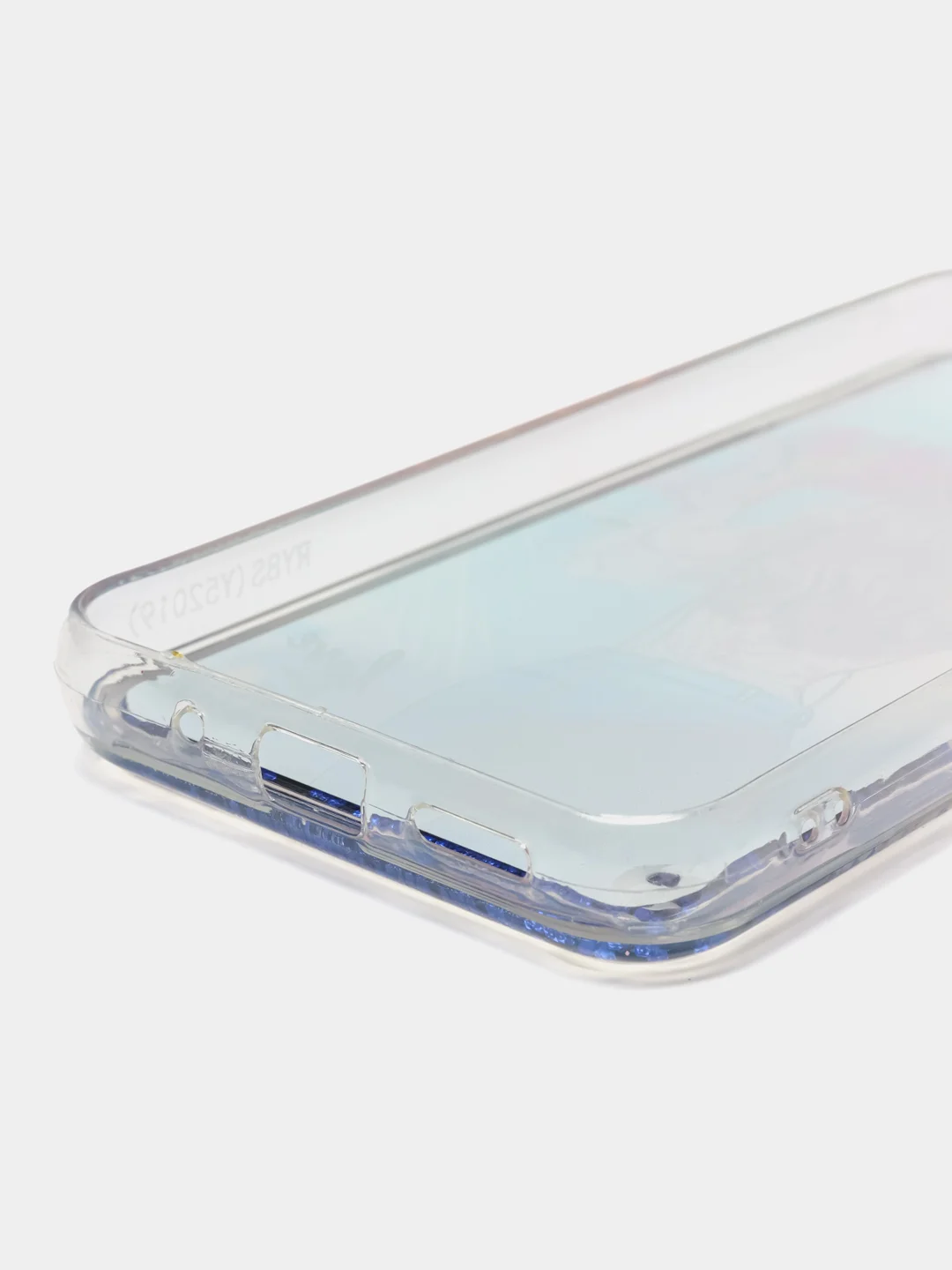 Синий чехол силиконовый на Huawei Y5 2019