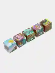 Голубой кубики детские, 12 кубиков