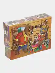 Голубой кубики детские, 12 кубиков